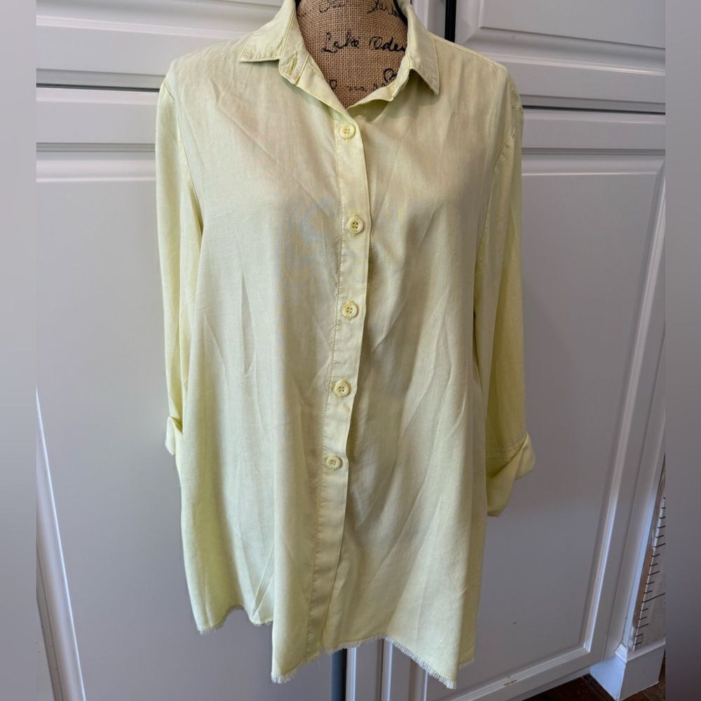 Cloth & Stone tencel button up size Large